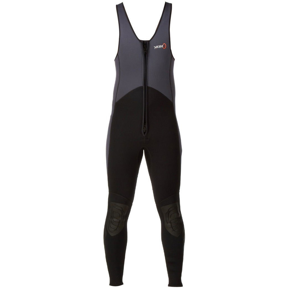 2026 Yak Kayak Front Zip 3mm Long John Wetsuit Grey / Black  5403-A